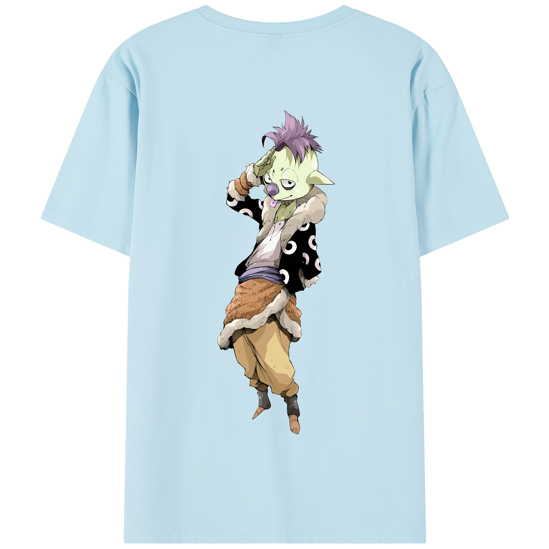 （画像用） 転スラ Regarding Reincarnated to Slime 綿100％半袖Tシャツ（背面プリント）